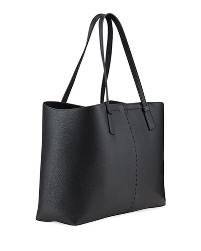 Shop Tory Burch Mcgraw Tote Bag In Black