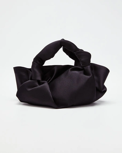 Shop The Row Ascot Two Bag In Satin In Black