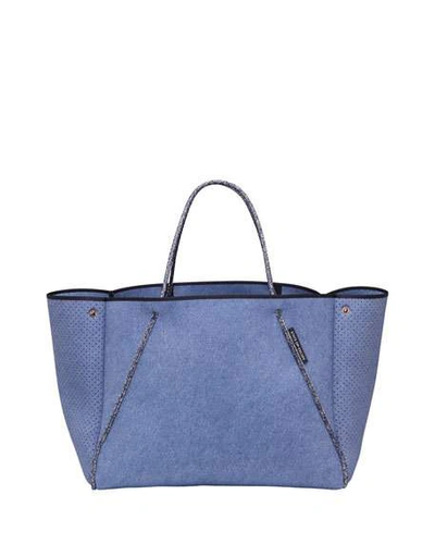 Shop State Of Escape Guise Perforated Tote Bag, Denim Fade In Fade Denim