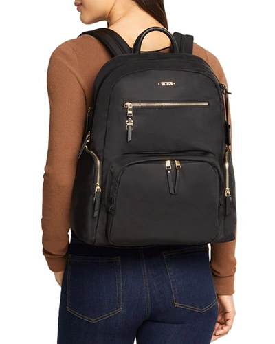 Shop Tumi Voyager Carson Backpack In Mink/silver