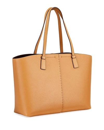 Shop Tory Burch Mcgraw Tote Bag In Brown