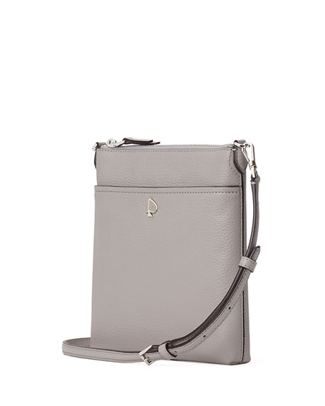 Kate Spade Small Polly Leather Crossbody Bag In True Taupe | ModeSens