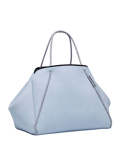 State Of Escape Guise Perforated Tote Bag, Denim Super Fade In Superfade Denim
