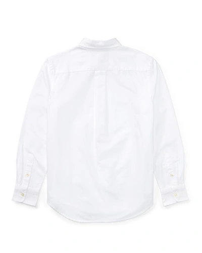 Shop Ralph Lauren Cotton Oxford Sport Shirt In White