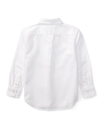 Shop Ralph Lauren Oxford Sport Shirt In White