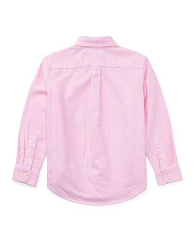 Shop Ralph Lauren Oxford Sport Shirt In Pink