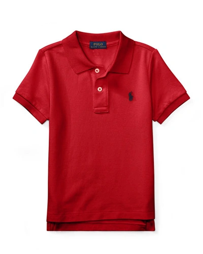 Shop Ralph Lauren Short-sleeve Logo Embroidery Polo Shirt In Red