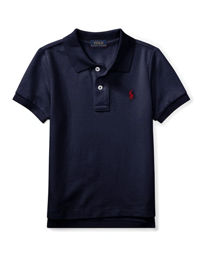 Shop Ralph Lauren Short-sleeve Logo Embroidery Polo Shirt In Navy