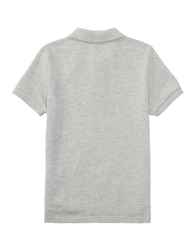 Polo Ralph Lauren Short-sleeve Logo Embroidery Polo Shirt In Gray