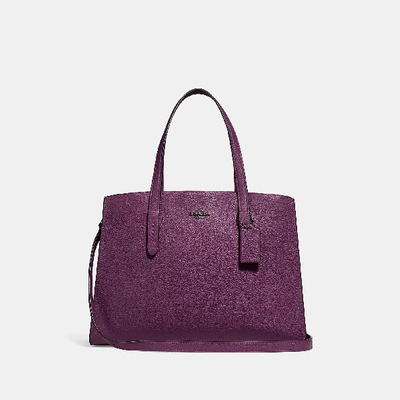 Shop Coach Charlie Carryall In Gunmetal/boysenberry