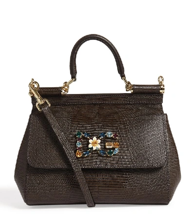 Shop Dolce & Gabbana Small Sicily Top-handle Bag In Multi