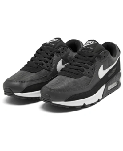Shop Nike Men's Air Max 90 Casual Sneakers From Finish Line In Irngry/white