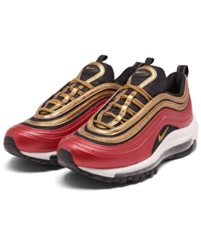 Shop Nike Women's Air Max 97 Glam Casual Sneakers From Finish Line In Unvred/m Gold