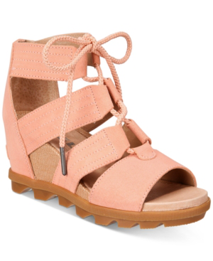 women's lace up wedge sandals
