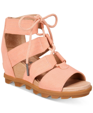 joanie lace up wedge sandal