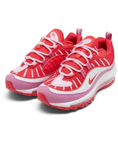 Shop Nike Women's Air Max 98 Se Casual Sneakers From Finish Line In Tracre/tracre