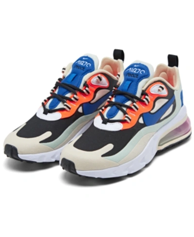 Shop Nike Women's Air Max 270 React Casual Sneakers From Finish Line In Fossil/hypr B
