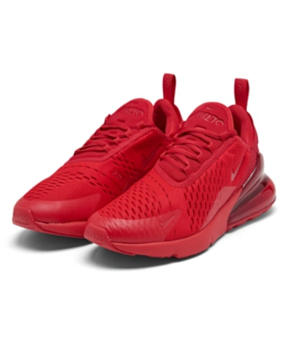 Shop Nike Men's Air Max 270 Casual Sneakers From Finish Line In Unvred/unvred