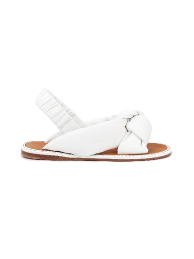 Shop Miu Miu Sandal In Bianco