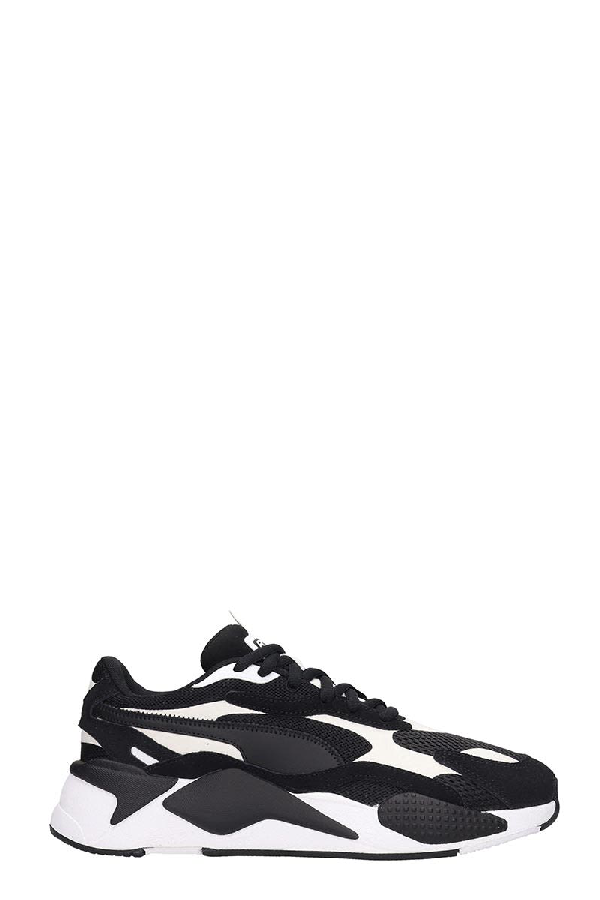 Puma Rs-x Sneakers In Black Suede And 