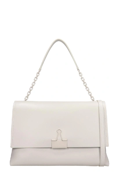 Shop Off-white Tote In White Leather