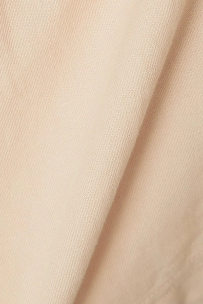 Shop Apiece Apart Denys Linen And Cotton-blend Twill Shorts In Blush