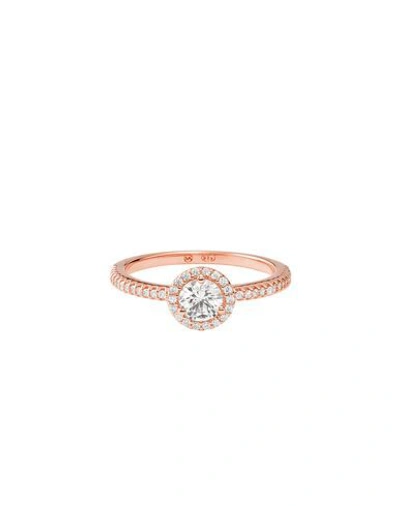 Shop Michael Kors Woman Ring Rose Gold Size 8 925/1000 Silver