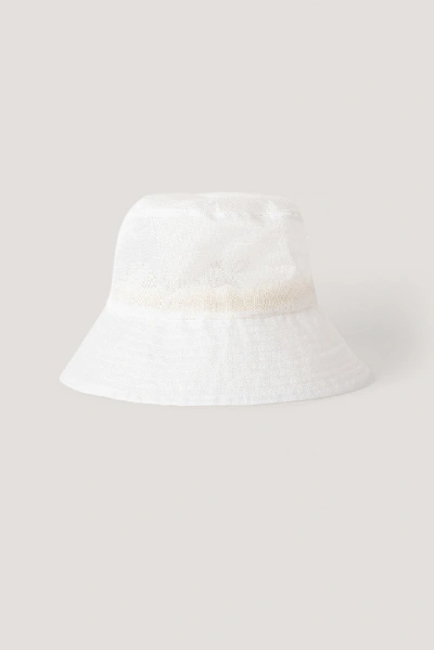Shop Na-kd Organza Bucket Hat - White