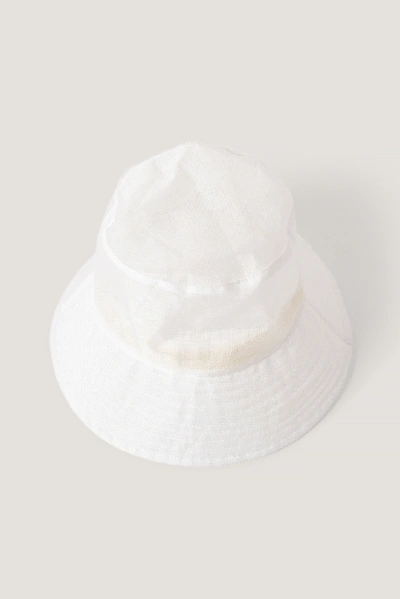 Shop Na-kd Organza Bucket Hat - White