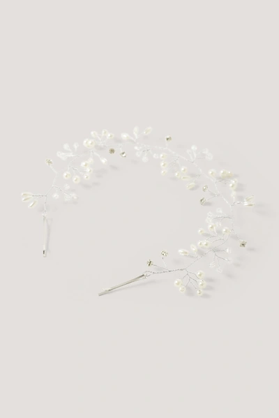 Shop Na-kd Bead And Glitter Hair Jewellery - Silver