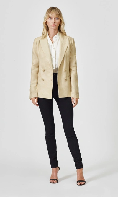 Shop Equipment Benoite Linen Blazer In Safari