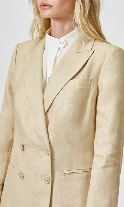 Shop Equipment Benoite Linen Blazer In Safari