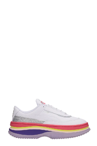 Shop Puma Deva 90 S Sneakers In White Leather