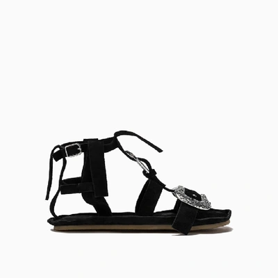 Shop Acne Studios Fn-wn-shoe Sandals Ad0240-900 In Black