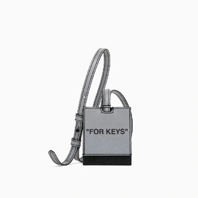 Shop Off-white Quote Key Ring Necklace Omnf035r20g82038 In 9110