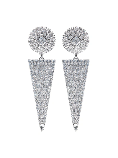 Shop Alessandra Rich Earring In Crystal
