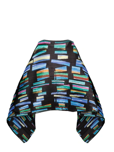 Shop Issey Miyake Pleated Stole In Black