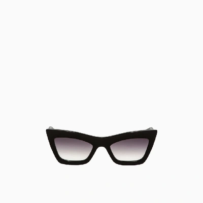 Shop Dita Black Erasur Sunglasses In 01