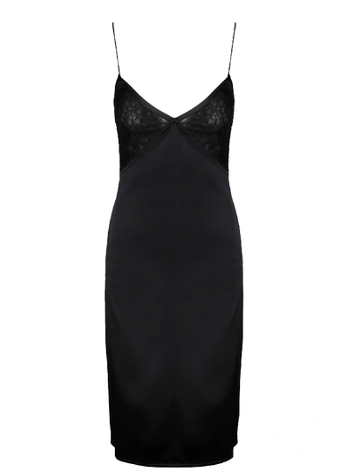 Shop Bottega Veneta Slip Dress In Black