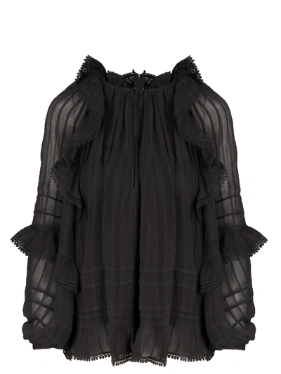 Shop Isabel Marant Étoile Jayden Top In Black