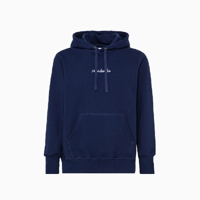 Shop Aimé Leon Dore Aime Leon Dore Terry Logo Sweatshirt Ch00 In Navy