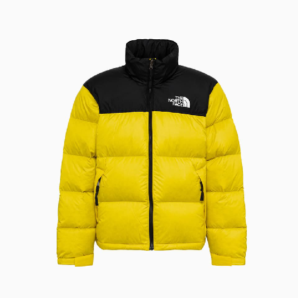 nuptse north face yellow