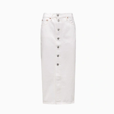 Shop Levi's Button Front Skirt 85874 In 0000