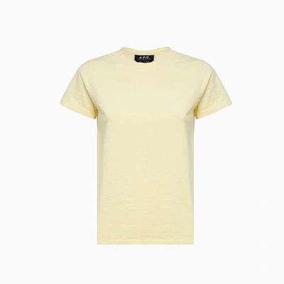 Shop Apc A.p.c. Denise T-shirt Coeav-f26842 In Jaune