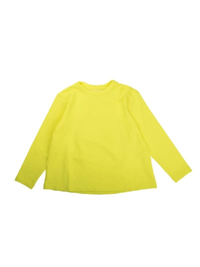Shop Touriste Yellow Fluo Round Neck Sweatshirt