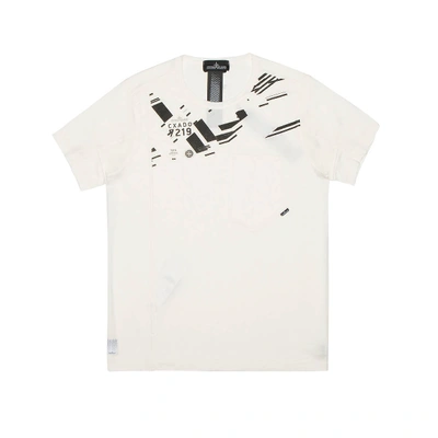 Shop Stone Island Shadow Project White T-shirt
