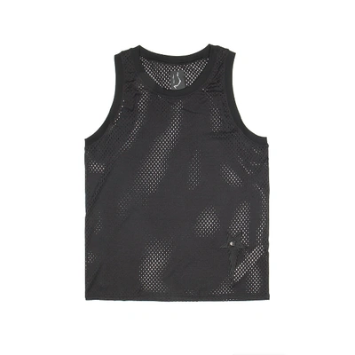 Shop Rick Owens Black Mesh Tank Top