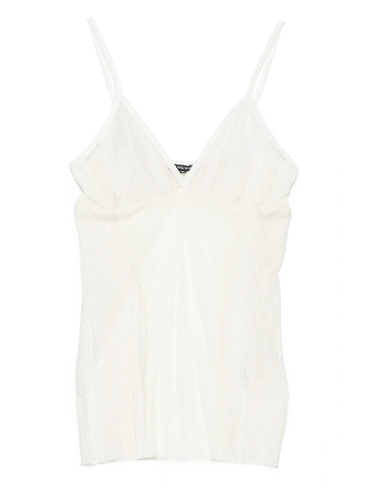 Shop Ann Demeulemeester Top In White