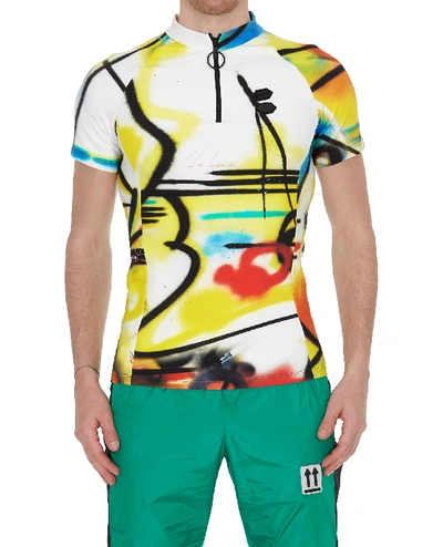 Shop Off-white Futura Spray T-shirt In Multicolor