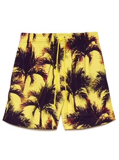 Shop Just Don Palm Swim Swimshort In Multicolor